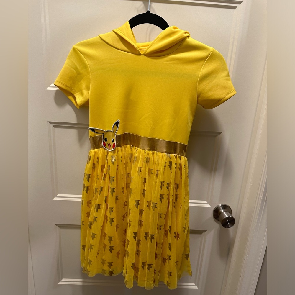 **Adorable Yellow Pikachu Pokémon Dress - Size LG (10/12)**